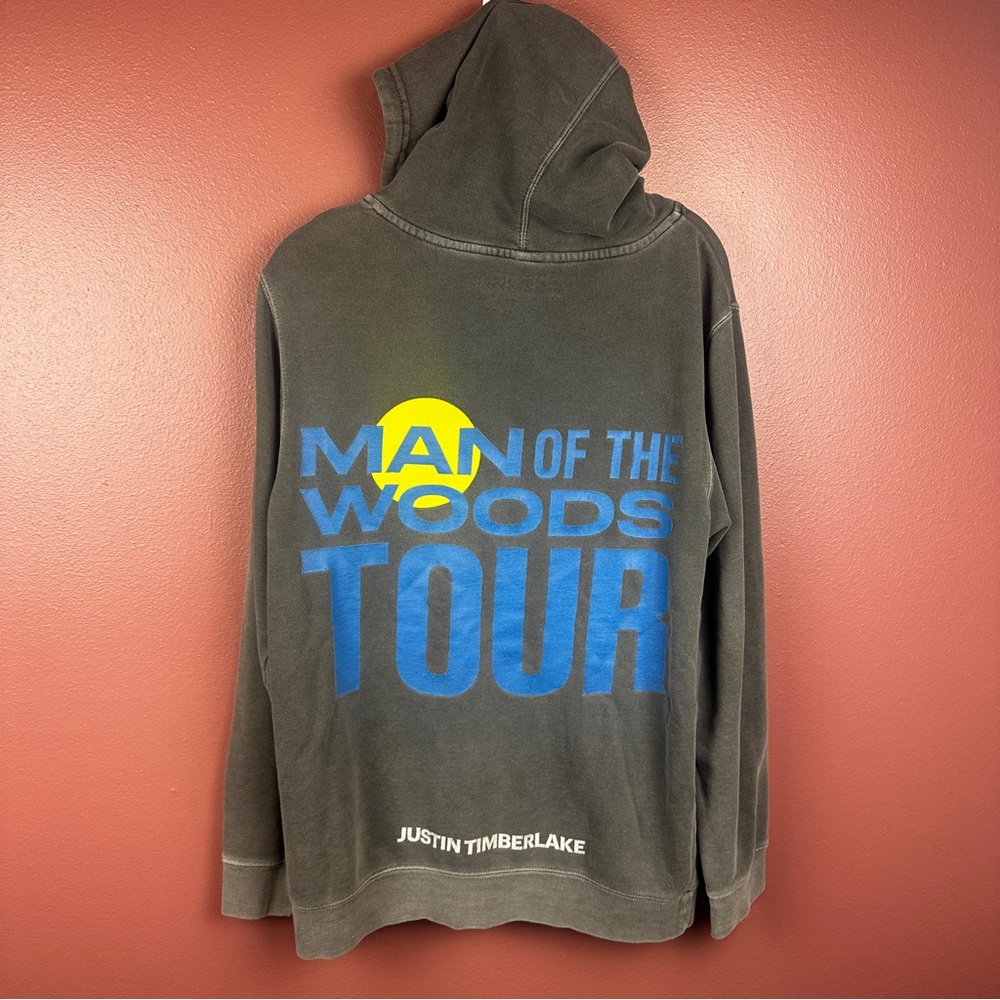 Justin Timberlake Hoodie S Man Of The Woods Tour Album Memphis Gray Sweatshirt